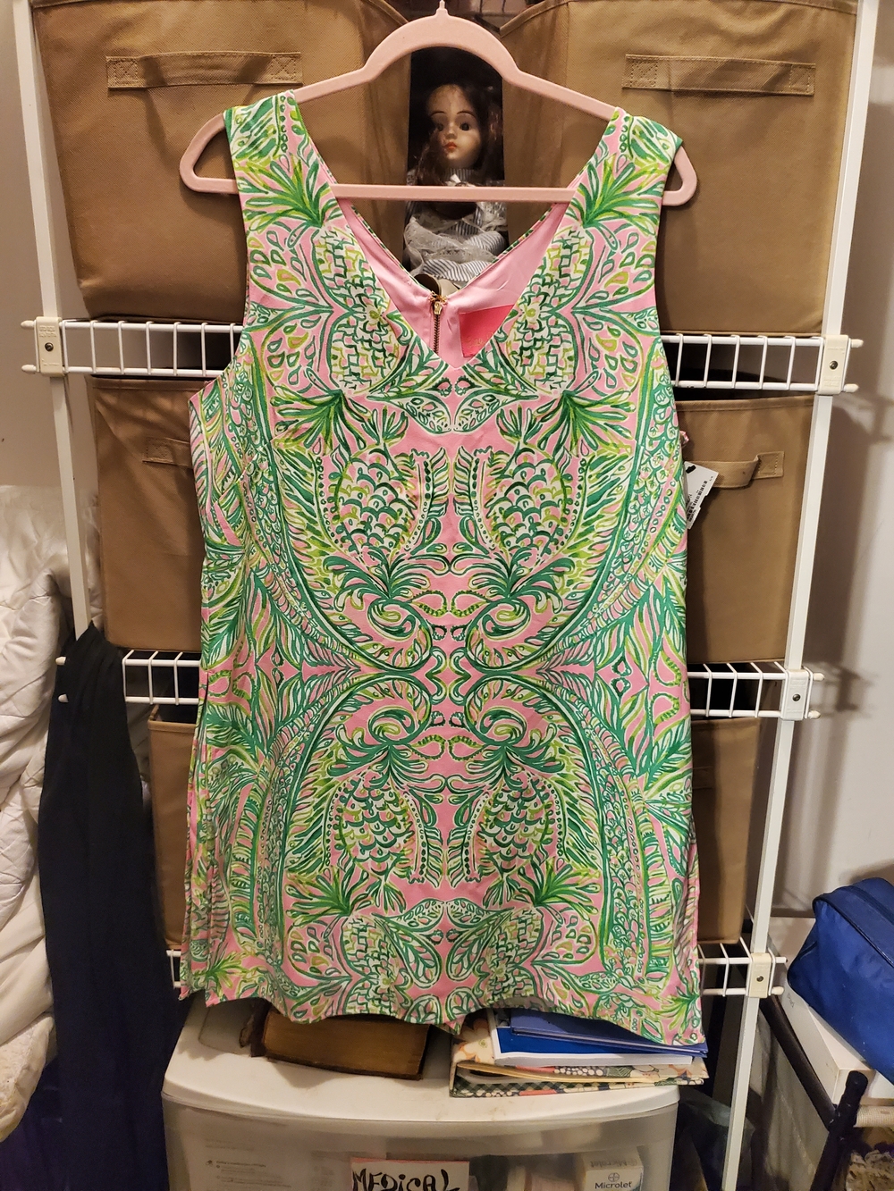 Lilly Pulitzer Pink Dress with Shorts Underneath
